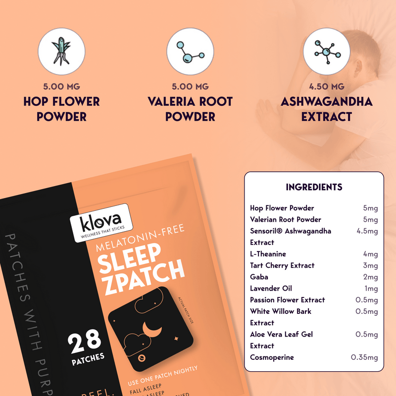 Melatonin - Free Sleep Patch - Klova